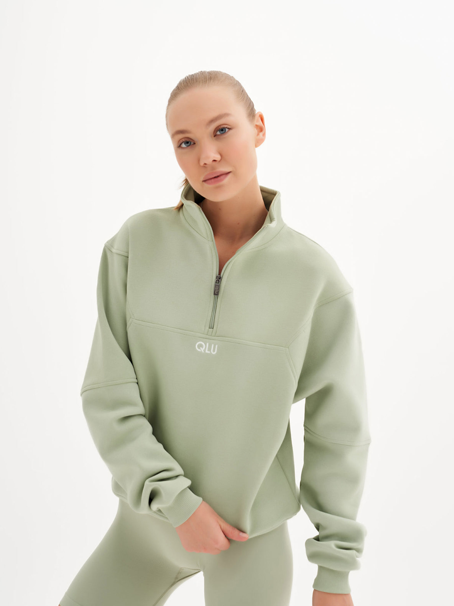 Half Zip Sweatshirt - 1